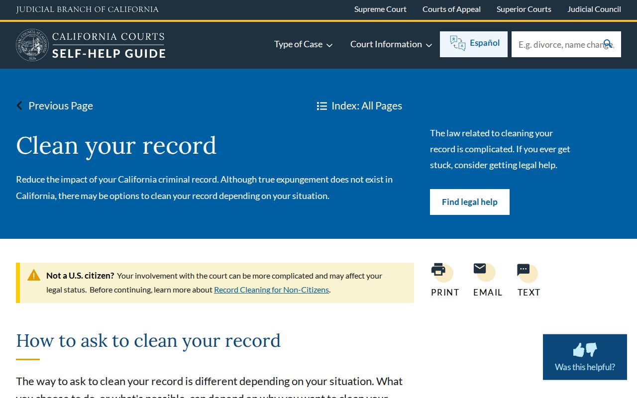 California Courts relief information for Madera County arrest records